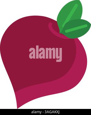 Beet icon vector image. Suitable for mobile apps, web apps and print media. Stock Vector