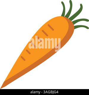 Carrot icon vector image. Suitable for mobile apps, web apps and print media. Stock Vector