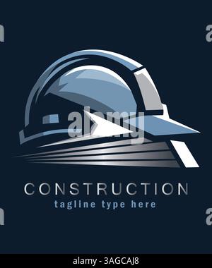 Construction and Real Estate company logo design Stock Vector
