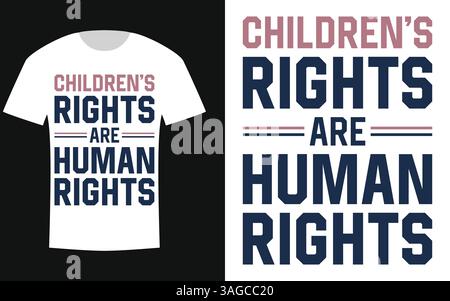 Universal children’s day t shirt design Stock Vector