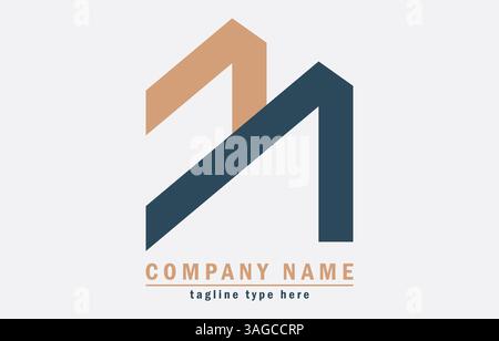 Construction and Real Estate company logo design Stock Vector