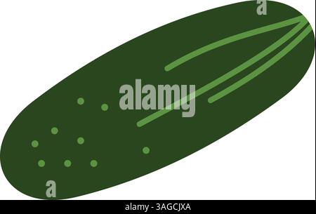 Cucumber icon vector image. Suitable for mobile apps, web apps and print media. Stock Vector
