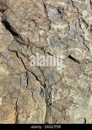 Close-Up of Weathered Granite Surface Stock Photo