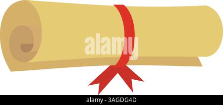 Diploma icon vector image. Suitable for mobile apps, web apps and print media. Stock Vector