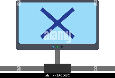 Disconnected Network icon vector image. Suitable for mobile apps, web apps and print media. Stock Vector