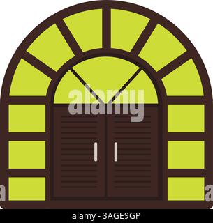 Entrance icon vector image. Suitable for mobile apps, web apps and print media. Stock Vector