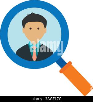 Find Candidate icon vector image. Suitable for mobile apps, web apps and print media. Stock Vector