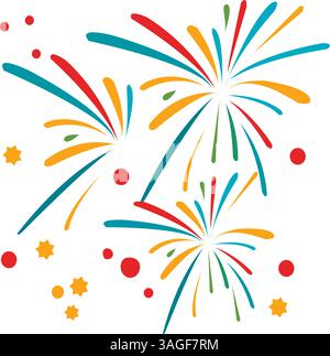 Fireworks icon vector image. Suitable for mobile apps, web apps and print media. Stock Vector