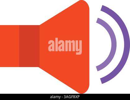 Full Volume icon vector image. Suitable for mobile apps, web apps and print media. Stock Vector