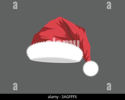Hand drawn christmas hat vector art Stock Vector