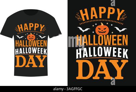 print ready happy halloween t shirt design Stock Vector