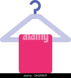 Hanging Towel icon vector image. Suitable for mobile apps, web apps and print media. Stock Vector