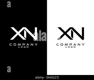 letter XN, NX Monogram logotype vector for company. business identity Stock Vector