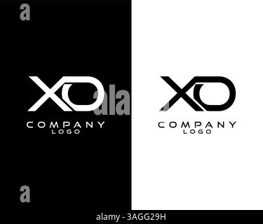 letter XO, OX Monogram logotype vector for company. business identity Stock Vector