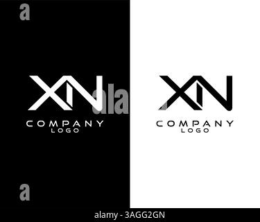 letter XN, NX Monogram logotype vector for company. business identity Stock Vector