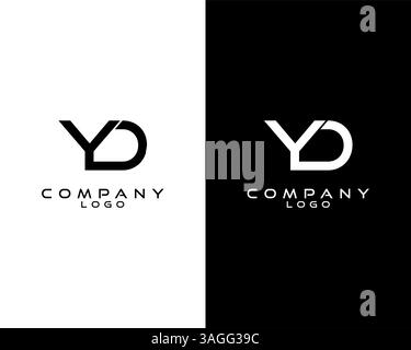 YD, DY modern letter logo design template vector . vector logo for company logo identity Stock Vector