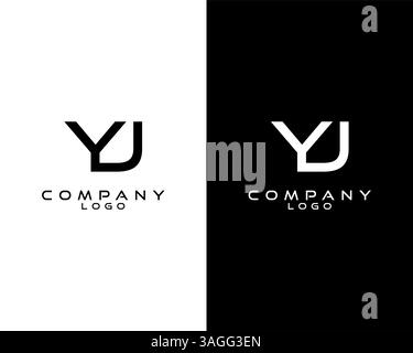 YJ, JY modern letter logo design template vector . vector logo for company logo identity Stock Vector
