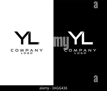 YL, LY modern letter logo design template vector . vector logo for company logo identity Stock Vector