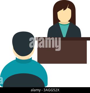 Interview icon vector image. Suitable for mobile apps, web apps and print media. Stock Vector