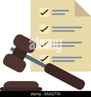 Law & Order icon vector image. Suitable for mobile apps, web apps and print media. Stock Vector