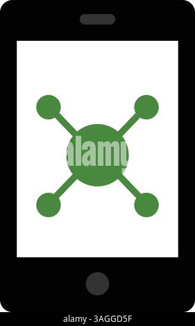 Mobile Marketing icon vector image. Suitable for mobile apps, web apps and print media. Stock Vector