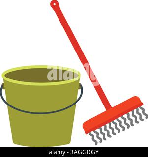 Mopping icon vector image. Suitable for mobile apps, web apps and print media. Stock Vector