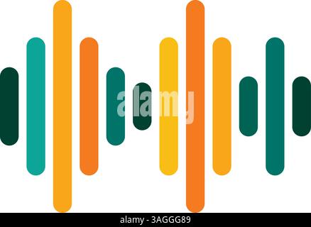 Music Indicator II icon vector image. Suitable for mobile apps, web apps and print media. Stock Vector