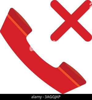 No Calls icon vector image. Suitable for mobile apps, web apps and print media. Stock Vector