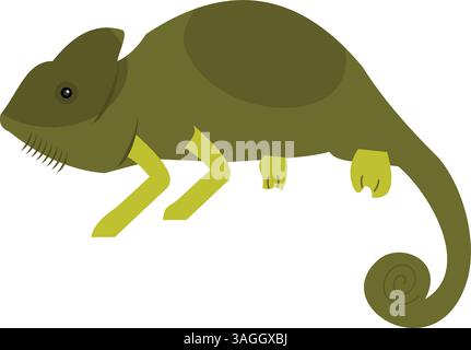 Pet Chameleon icon vector image. Suitable for mobile apps, web apps and print media. Stock Vector