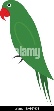 Pet Parrot icon vector image. Suitable for mobile apps, web apps and print media. Stock Vector