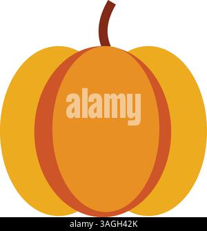 Pumpkin icon vector image. Suitable for mobile apps, web apps and print media. Stock Vector