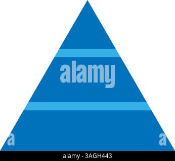 Pyramid Chart icon vector image. Suitable for mobile apps, web apps and print media. Stock Vector