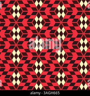 Seamless mosaic pattern. Geometric background. Vector Illustration. Stock Vector