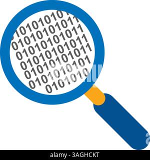 Search Code icon vector image. Suitable for mobile apps, web apps and print media. Stock Vector
