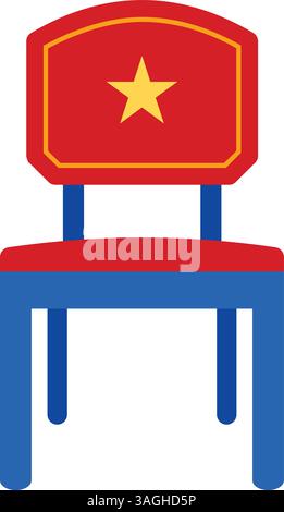 Seat icon vector image. Suitable for mobile apps, web apps and print media. Stock Vector