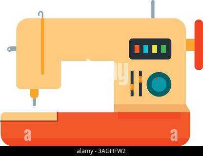 Sewing Machine icon vector image. Suitable for mobile apps, web apps and print media. Stock Vector