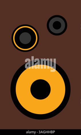 Single Speaker icon vector image. Suitable for mobile apps, web apps and print media. Stock Vector