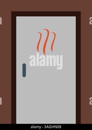 Steam Room icon vector image. Suitable for mobile apps, web apps and print media. Stock Vector