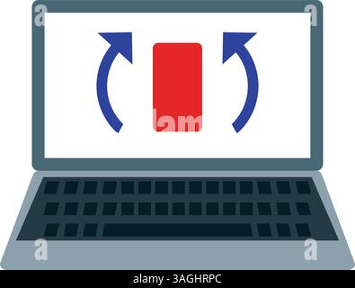 Synchronization icon vector image. Suitable for mobile apps, web apps and print media. Stock Vector