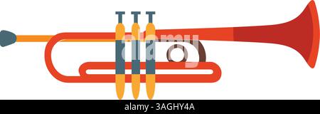 Trumpet icon vector image. Suitable for mobile apps, web apps and print media. Stock Vector