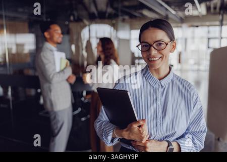 Teamwork is crucial in modern offices for achieving success and fostering innovation Stock Photo