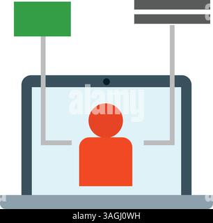 User Experience icon vector image. Suitable for mobile apps, web apps and print media. Stock Vector