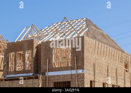 TORONTO, CANADA - MAY 10, 2017: New house under construction in Toronto, Canada Stock Photo