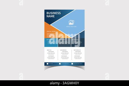business flyer template vector art Stock Vector