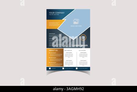 business flyer template vector art Stock Vector