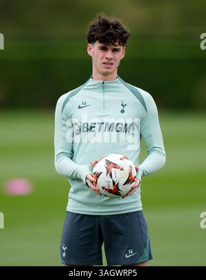 Tottenham Hotspur's Archie Gray during the Premier League match at the ...