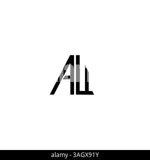 letter AU, UA triangle shape Logo Template Vector Design white background Stock Vector