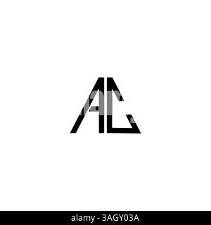 letter AC, CA triangle shape Logo Template Vector Design white background Stock Vector