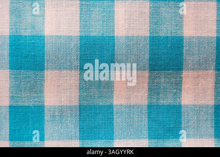 Traditional blue and white woven cloth Stock Photo