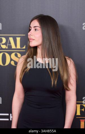 Isa Brunelli attends 'Un Funeral de Locos' Premiere on April 9, 2025 in